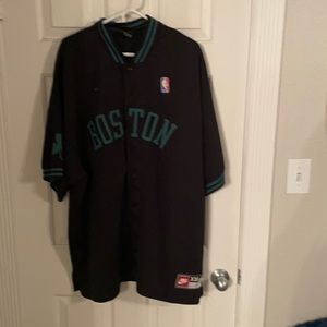 Nike Boston Celtics button up warm up